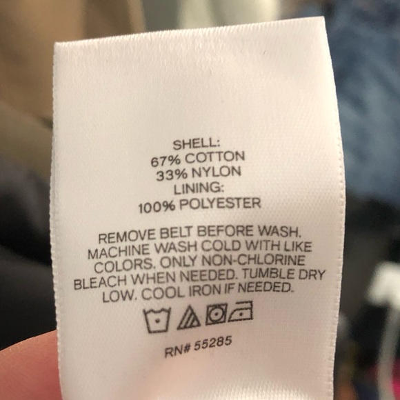 NWT Express Color Block Nylon Belted Trench Coat - Picture 7 of 11